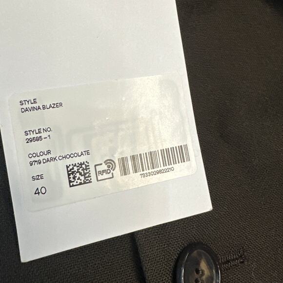 FILIPPA K Women's Dark Chocolate Davina Oversized Blazer Size 40 | Large - Picture 3 of 10